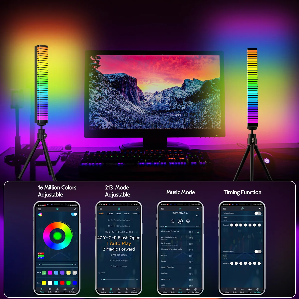 Symphony TV Computer Background Atmosphere Light  Voice Control Music Atmosphere Light Desktop Atmosphere Light