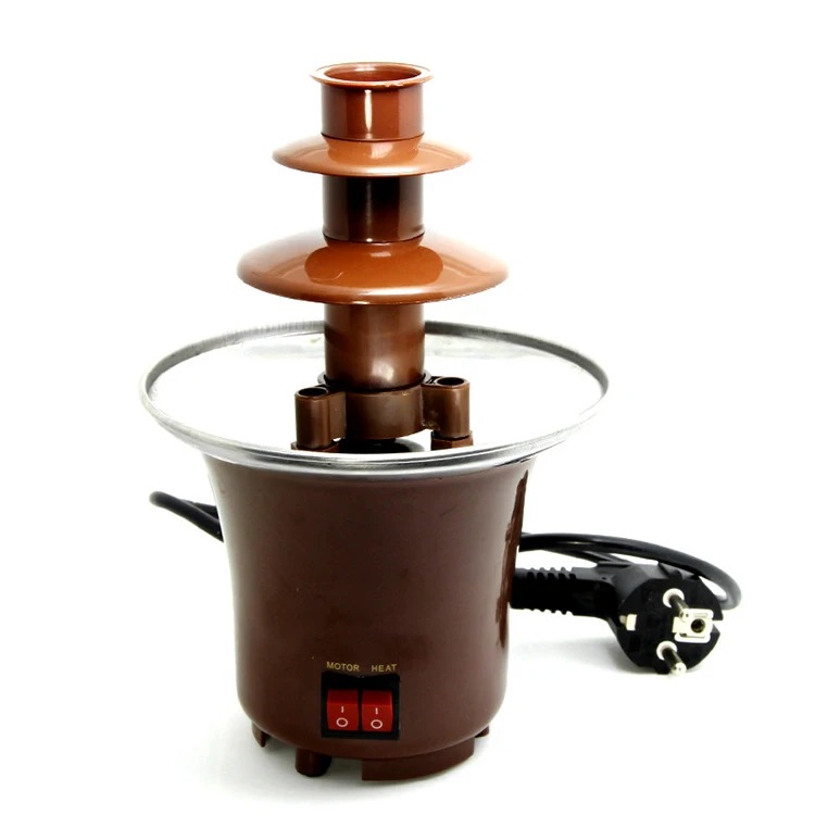 Мини-фонтан для шоколада домашней вечеринки 3 яруса кастрюля фондю фонтан
