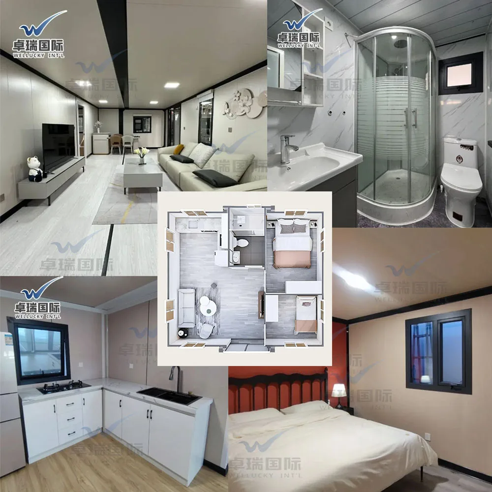 Luxury Expandable Mobile Container House Prefabricated Fireproof Living Cabin Quick Installation Sandwich Panel Contemporary