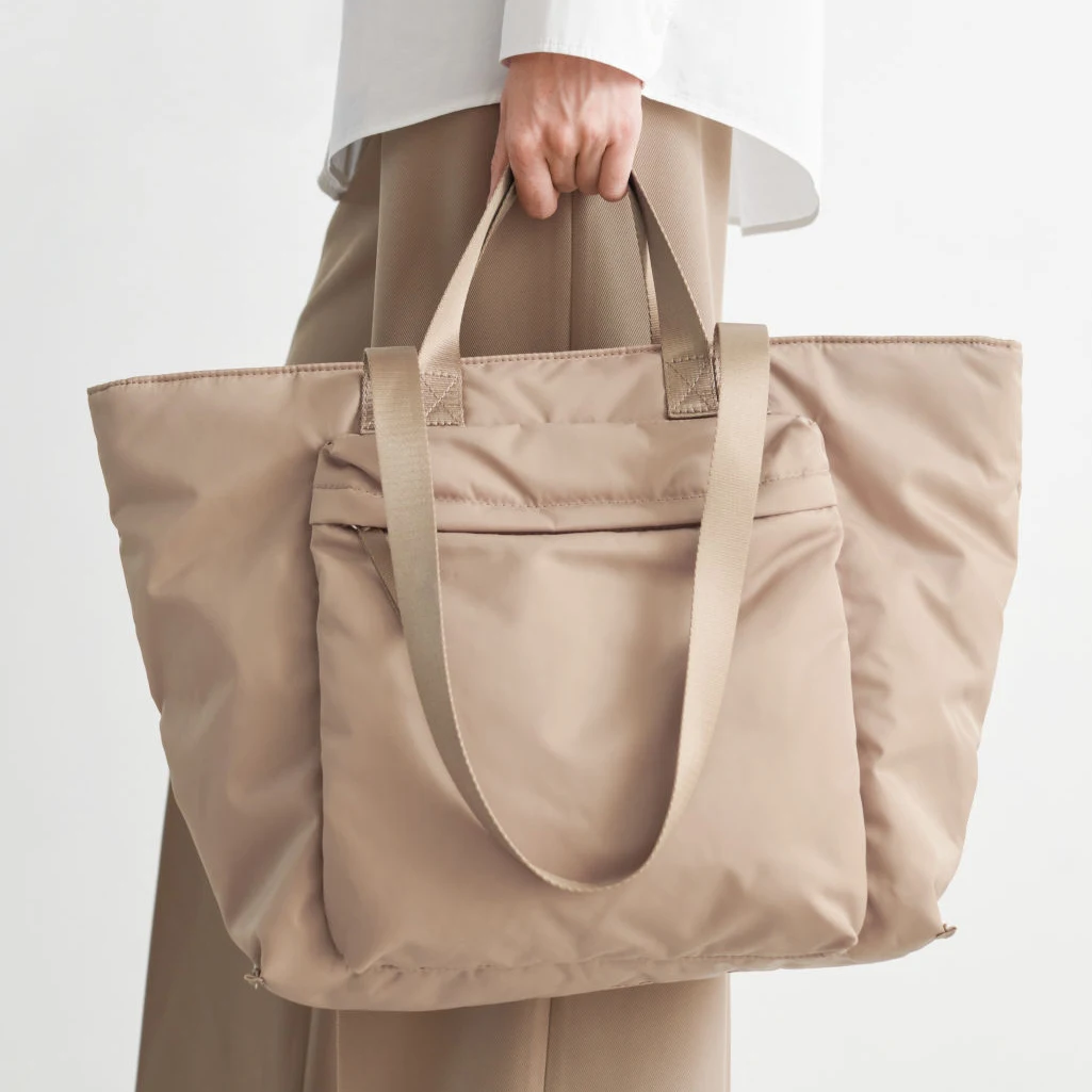 Casual Designer Large Shopping Double Handle Nylon Front Pocket Tote Bag -  Buy Nylon Tote Bags,Tote Bags Shopping,Wholesale Tote Product on Alibaba.com
