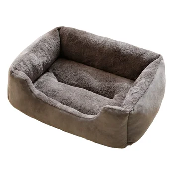 Regular velvet pet matress classic washable detachable all season custom size warm deep sleeping pet dog cat bed