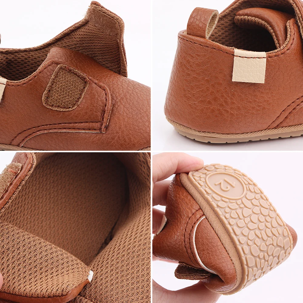 2025 New Arrival Casual Baby  Toddler Shoes Solid Rubber Sloe Newborn Baby Shoes Boy factory