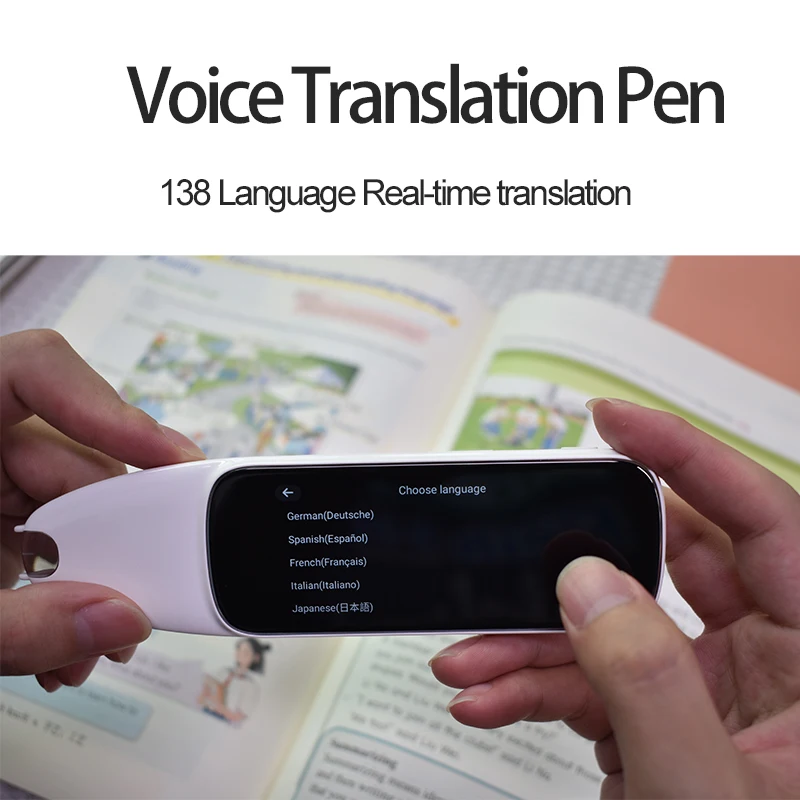 2024 Smart Electronic Book Scanner Pen Portable Scanning Pen Voice Translator Device Speech to Text Reader Translation Pen