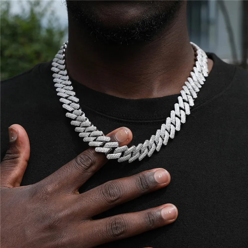 Hip Hop Jewelry Choker - 16mm Chucky Prong CZ Iced Out