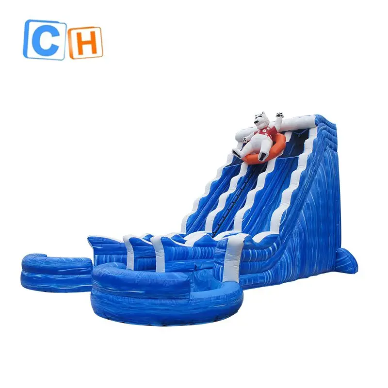 Custom PVC Inflatable Outdoor Water Slide Pool for Kids Fun inflatable games and Slides details