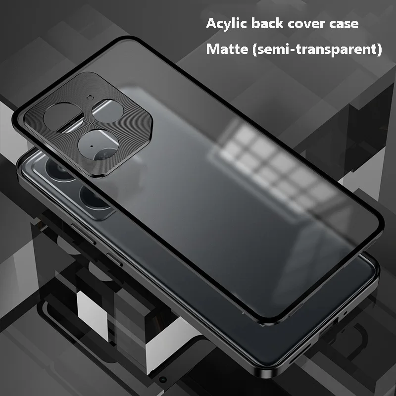 Elastic Snap Magnetic Metal Bumper Case for Realme Neo 7 5G