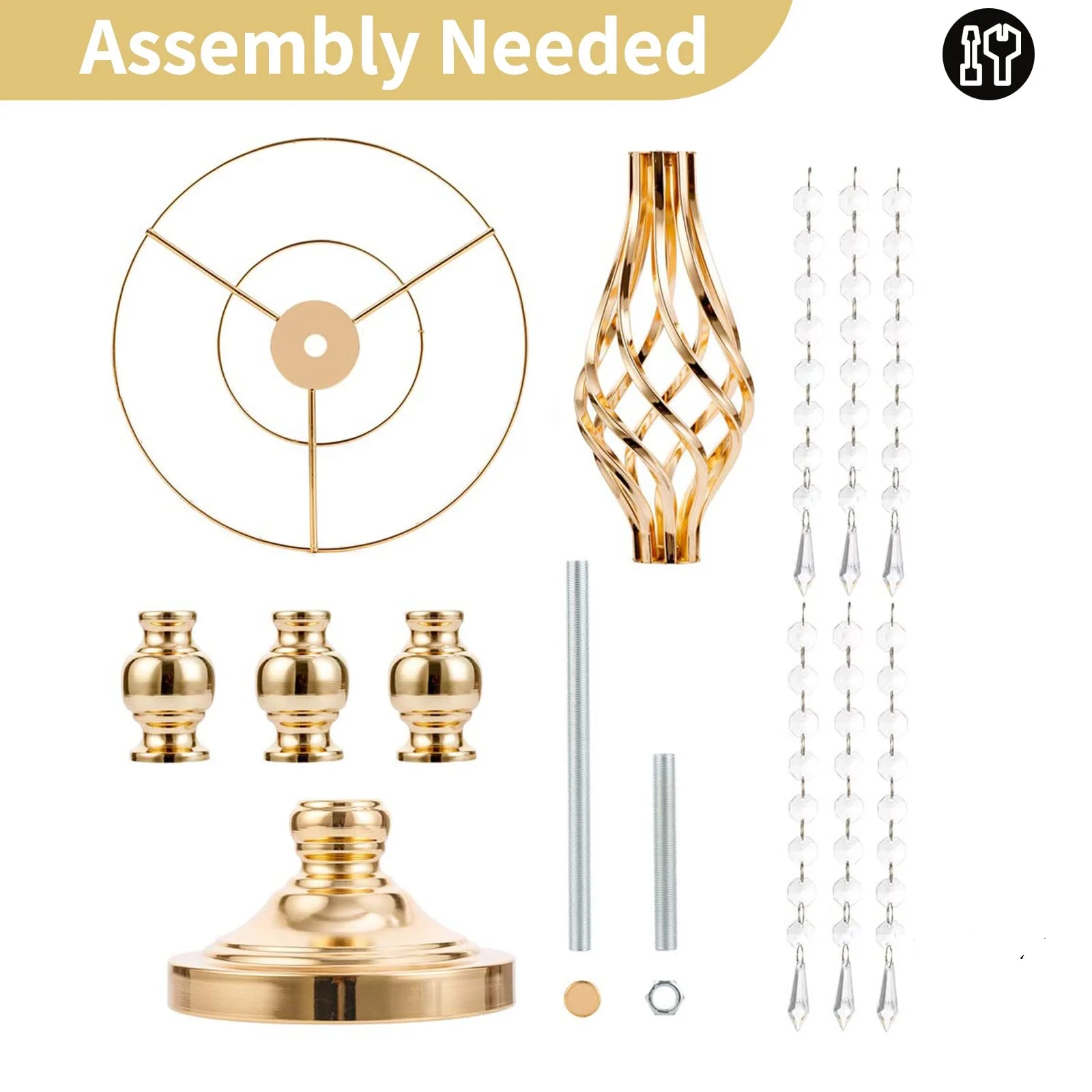 Metal Gold Wedding Centerpieces Table Decorations Flower Stand Vases