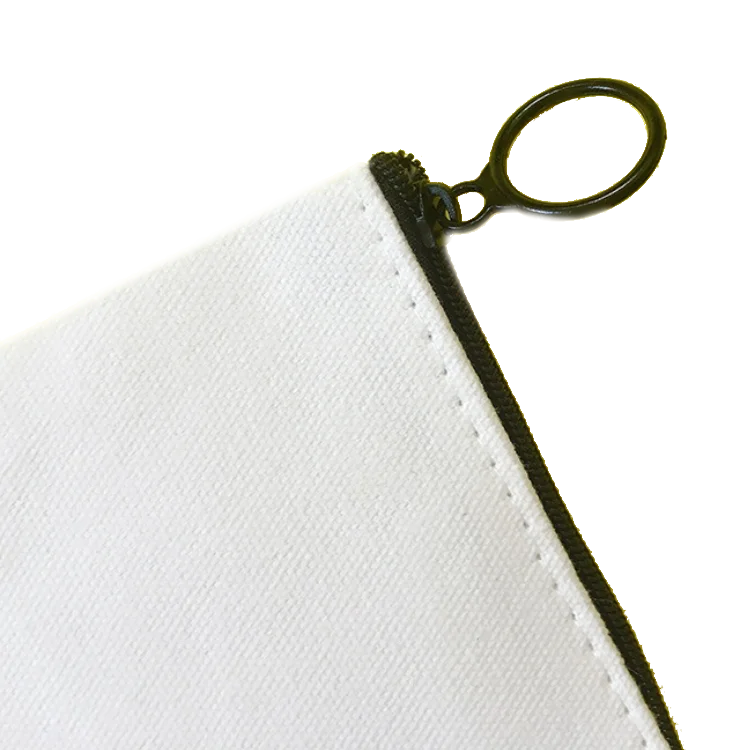 Cotton Coin Bags With Zipper Wallet Bag Custom Logo Promotional Gift