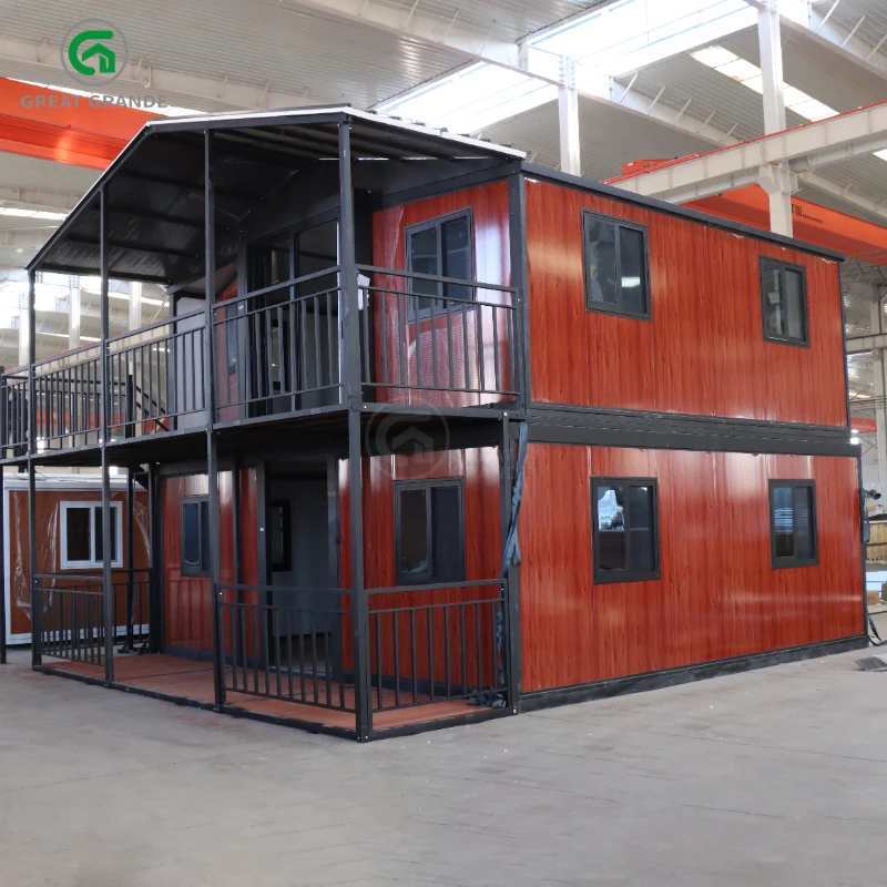 Easy Install Two Story Extendable House Custom Extendable Prefab Houses Prefab Folding Container House With Toilet for Sale