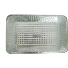 Recyclable half size deep aluminum foil tray Heavy duty reusable aluminum foil food container