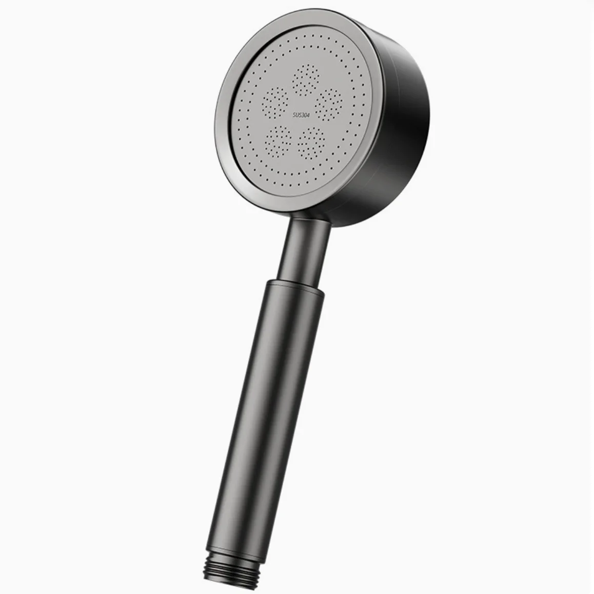 304 Stainless Steel Modern Simple Design Electroplated Surface Boost Shower Head Large Water Output Super Strong Bathroom