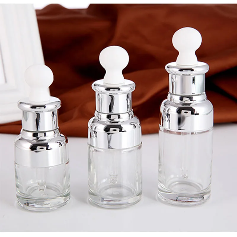 Avertan 5ml 10ml 15ml 20ml 30ml 50ml  Dropper Bottle  Transparent Essential Oil  Drop Pipette Vial Measure Glass Bottle