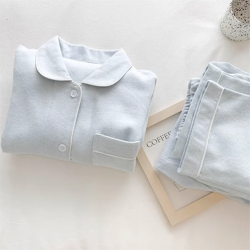 Luxury Unisex Pyjamas Men Women's Sleepwear Sets Korean Style Cotton Pajamas Women Lounge Wear Set Pajamas for Couples