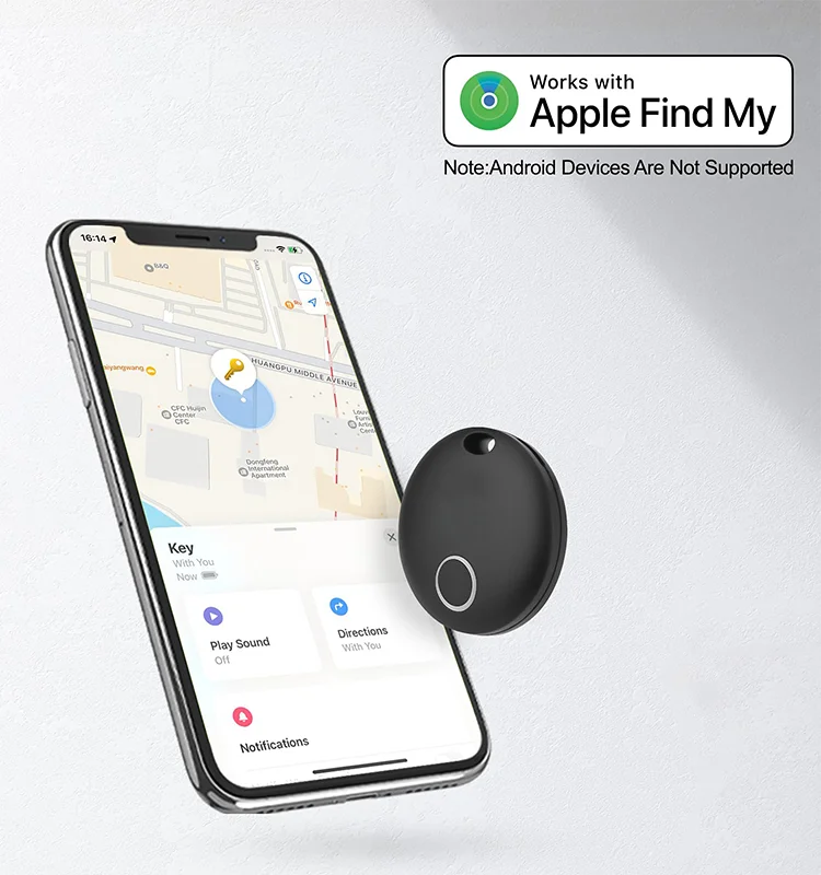 IP66 Waterproof Electric Detonator for Selfdefense Luggage Tracker Key Finder Item Locator Works with Find My Air Tracker Tags