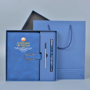 High-End Business Custom Logo Business Style Gift Packaging Business Notebook Set Corporate Gifts Promotional Gifts