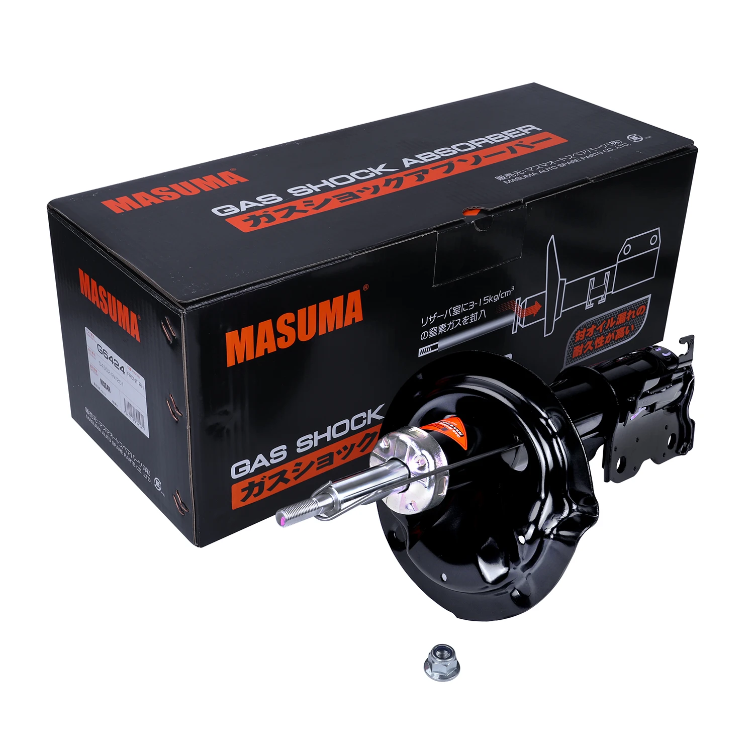 G6424 MASUMA Suspension parts Front Axle right Shock Absorber 