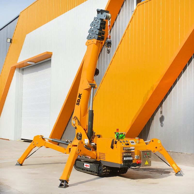 ミニスパイダークレーン 800kg 建設用・新型 1.5t ミニクレーン