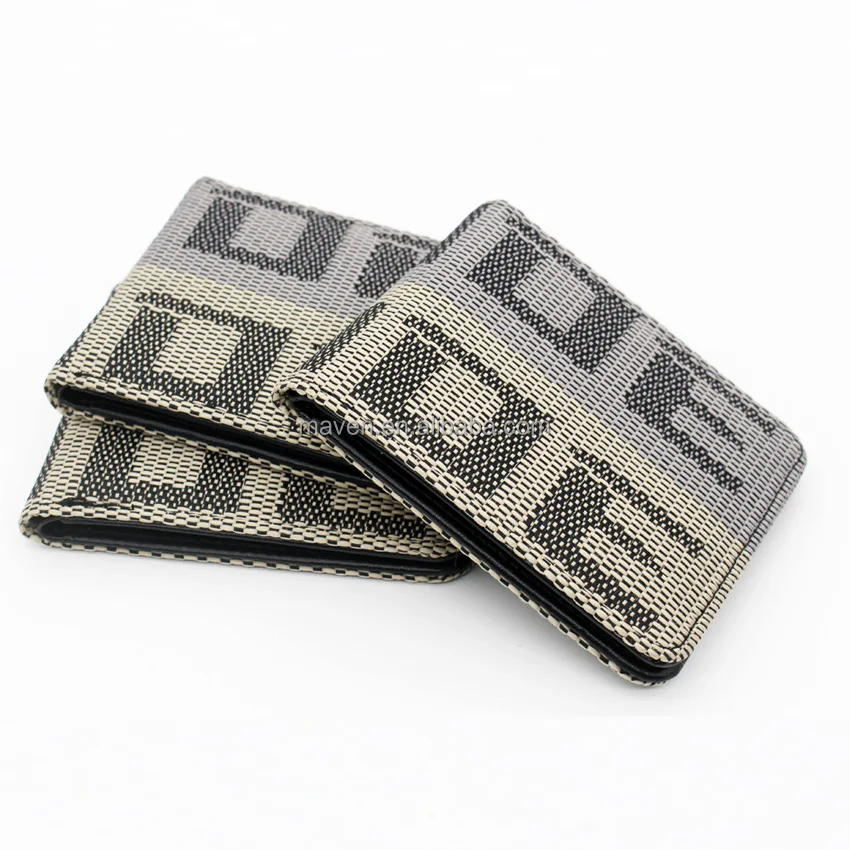 7 видов цветов для невесты, кошелек JDM гоночное сиденье ткань и кожаное полотно кошелек для ключей, чехол-кошелек, сумочка для денег