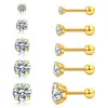 Round stud earrings