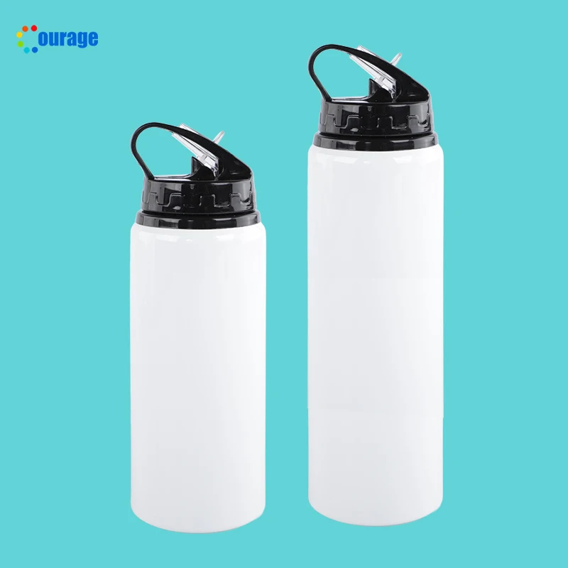 20 Oz (600ml) Sublimation Blank Sports Water Bottle - For Heat Press Customization, White