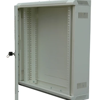 19-Inch Wall Mount Data Rack Enclosure Server Cabinet Stainless Steel 6U 9U 12U 15U 18U 24U Blank Panel Tempered Glass Front