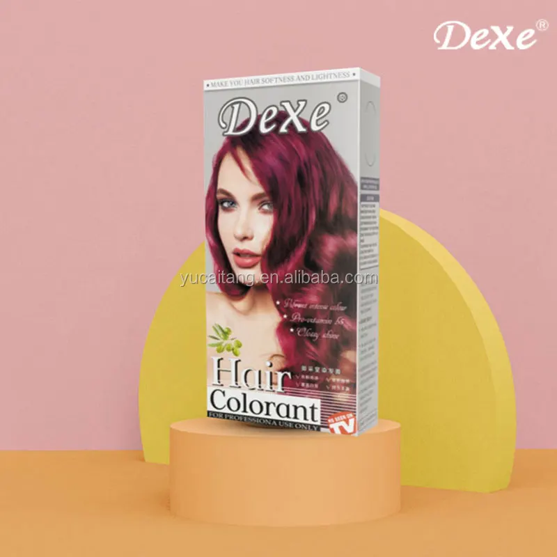 DEXE Subaru Hot Sell Permanent Black Blonde Gold Brown Hair Color Cream Speedy for Grey White Gray Hair Dye for Africa Men Women