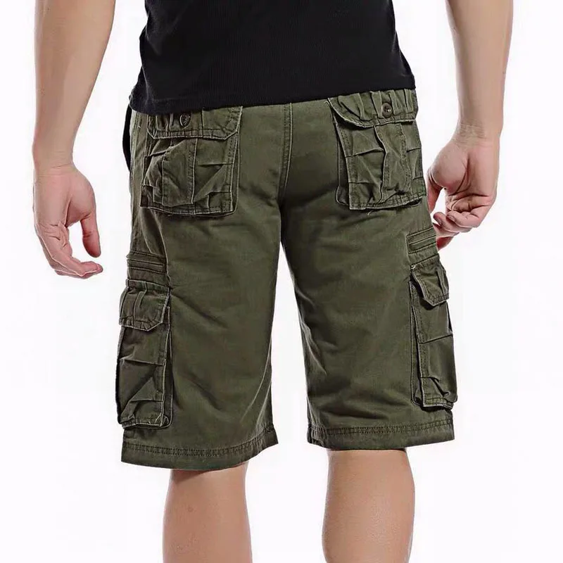 Hochwertige, individuelle Gym-Sommer-Cargo-Shorts für Herren in Übergröße, schwarze Denim-Shorts für Herren in Cargo-Shorts163_voghion.com