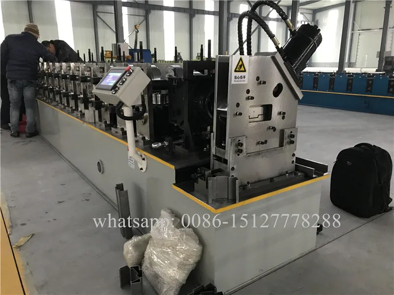 Steel Door Frame Making Machines Aluminum Metal Door Frame Roll Forming Machine