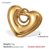 Pj445g double-sided Hollow Heart pendant