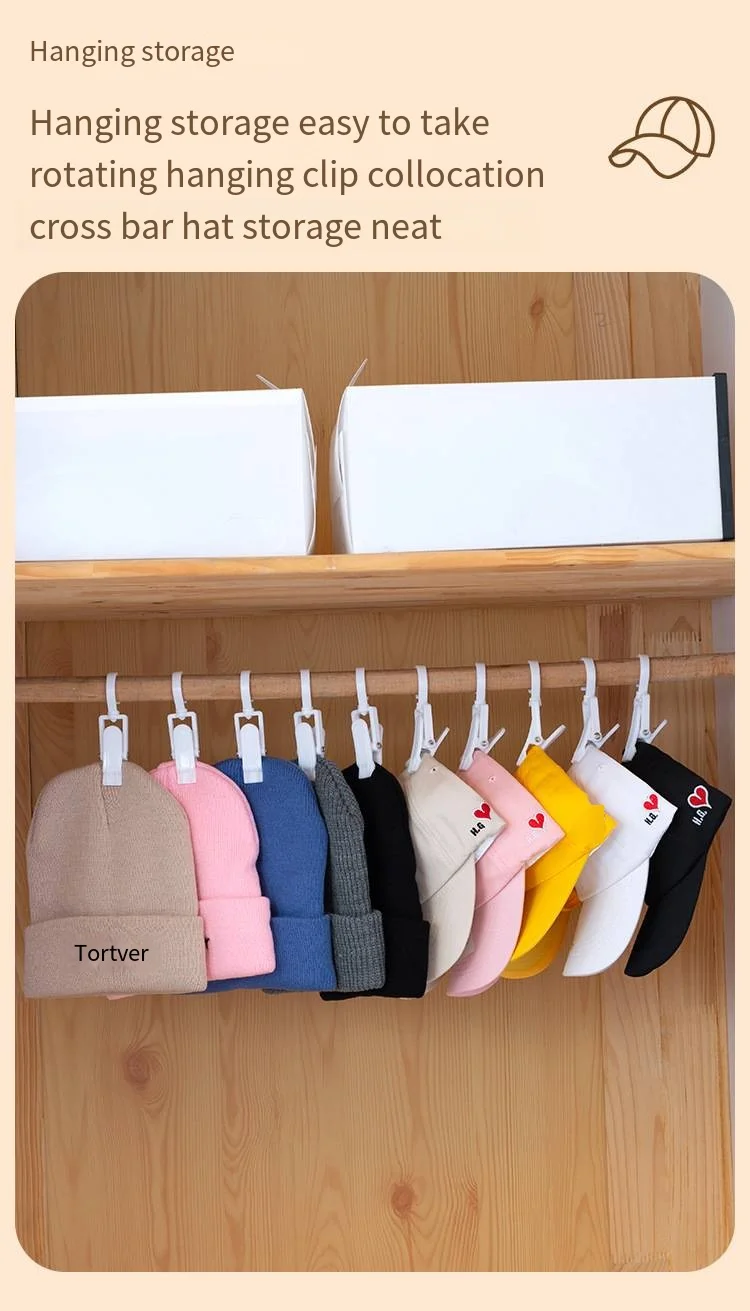 New multifunctional hat clip rotating novelty hooks curtain drying sock towel scarf display clip novelty hooks supplier