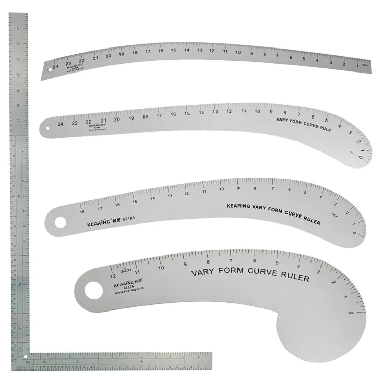 Kearing Premium Quality Aluminum Curve Ruler for Styling Design