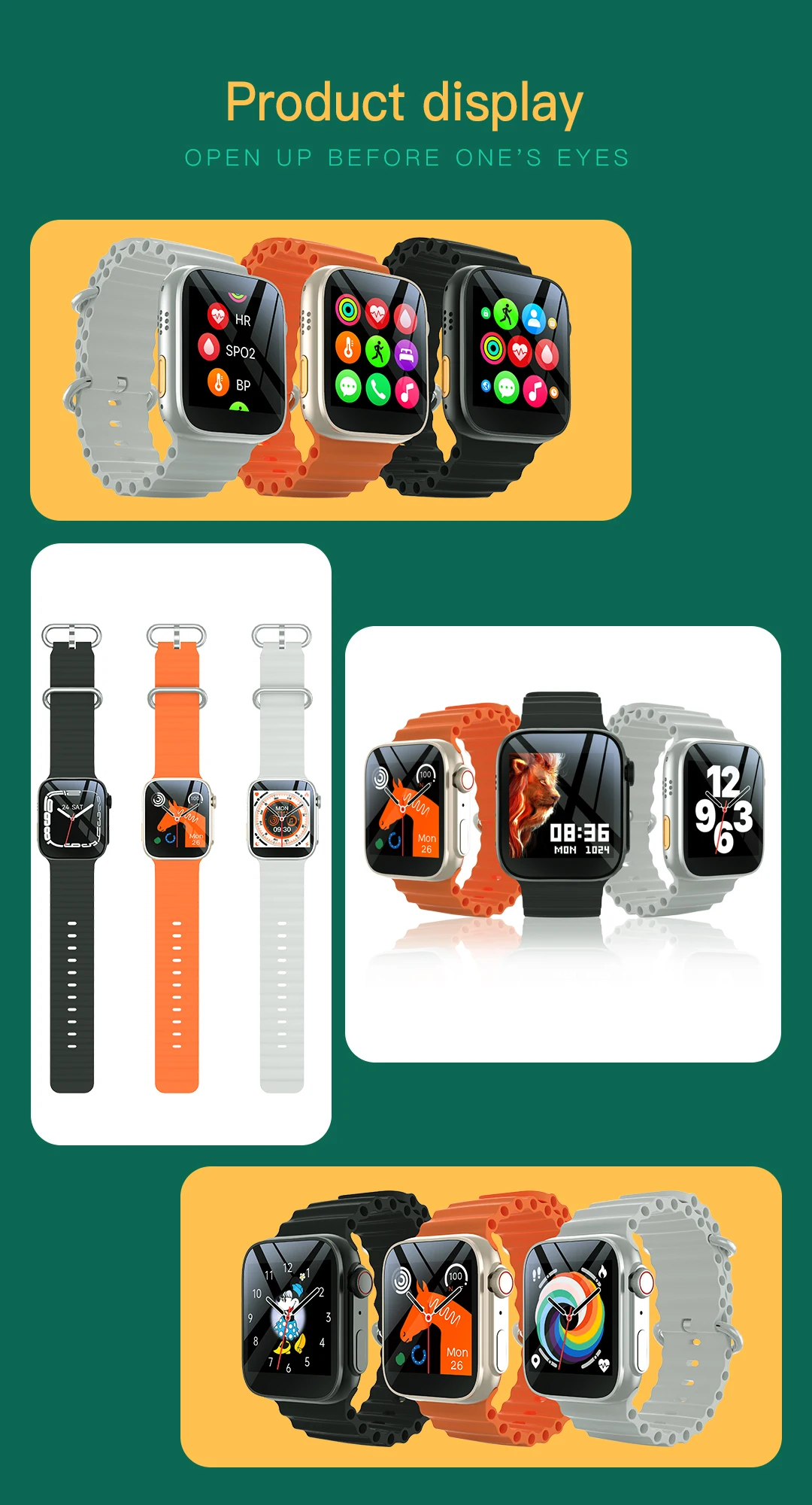 Smart Wear Watch Dual Bt Call Health Monitoring Multiple Sports Smart