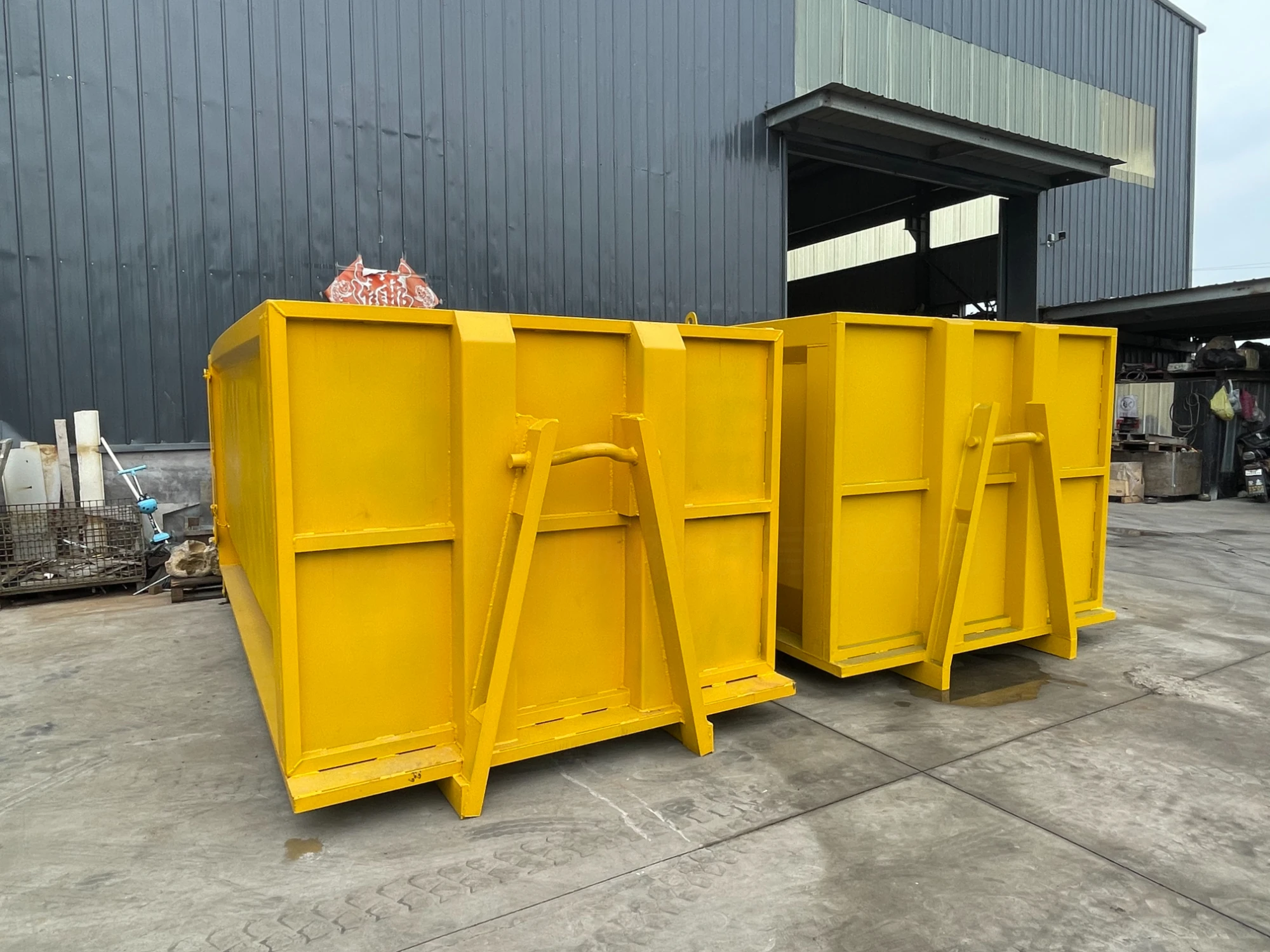 20ft Half Height Roll Off Hook Bin Roro Bins Heavy Duty Skip Container