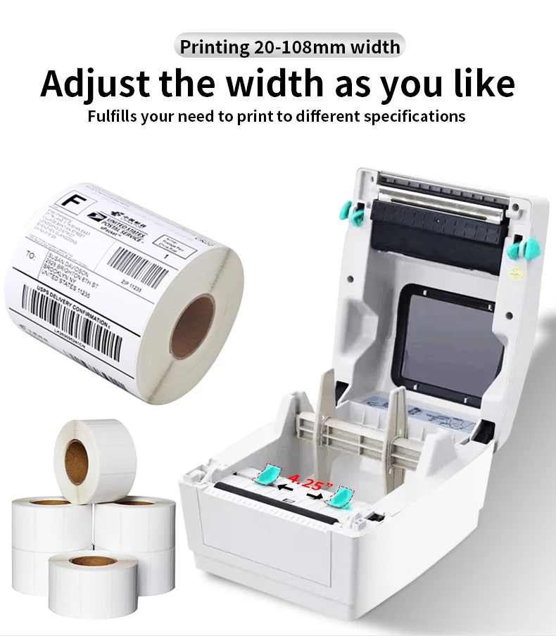 XP-420B Direct Thermal Label Printer A6 Waybill Etikettendrucker PCBA Phomemo Barcode 4x6 Shipping Label Sticker Thermal Printer factory