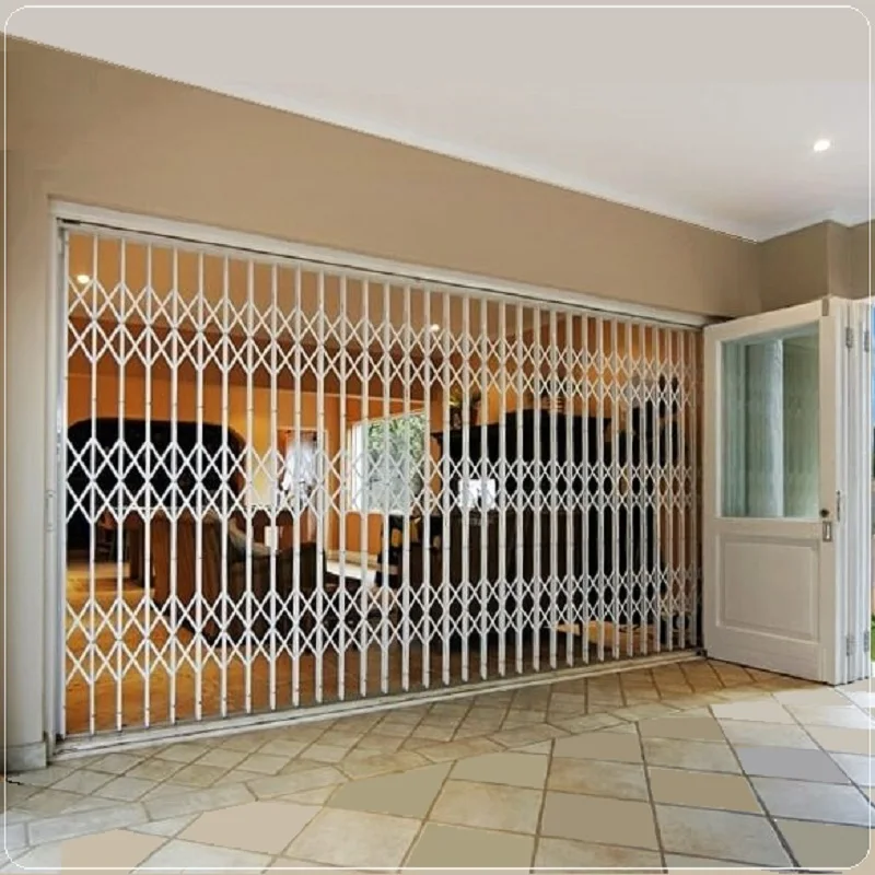 EXPANDING Retractable Garden Gate Security Door Outside Fence Power ...