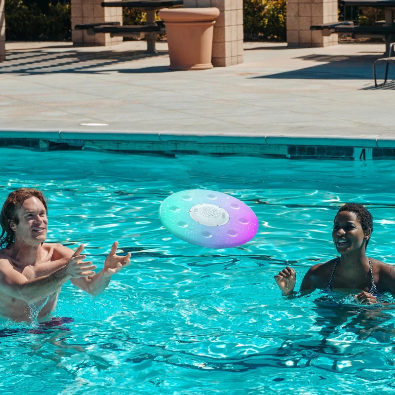 Ultralight Frisbee Floating IPX7 Waterproof Bluetooth Speaker Portable High Quality Subwoofer Lanterns Outdoor Speakers Audio
