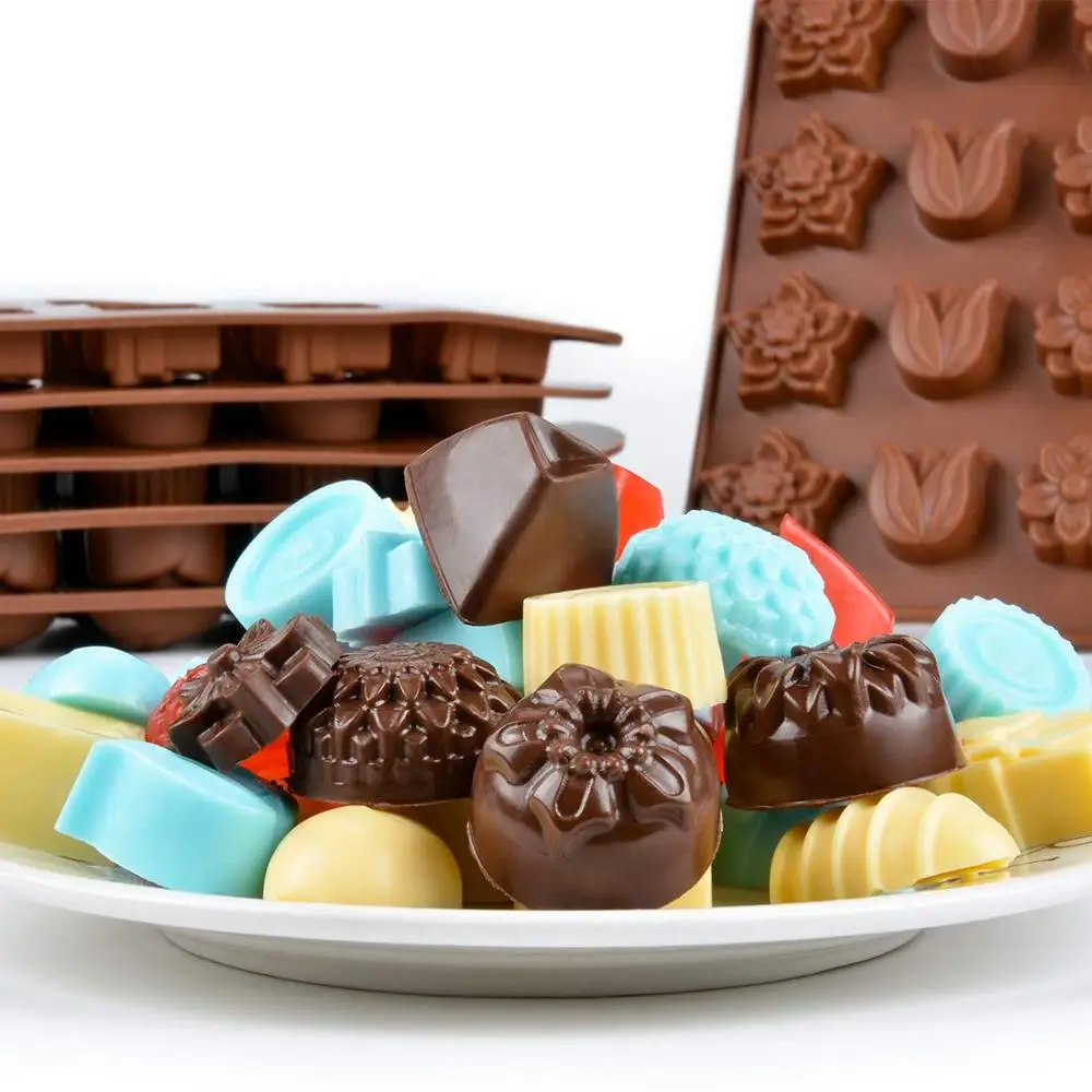 chocolate moulds silicone candy molds-19 shapes