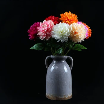 Hot Sale Single Stem Dahlia For Decoration Bulk Wild Head Marigold Magnolia Protea Daisy Baby Breath Artificial Flowers
