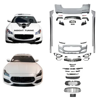 Hot Selling 2013+ Car Bumper Side Skirt Exhaust Pipe Bodykit For Maserati Quattroporte Trofeo Performance Body Kit