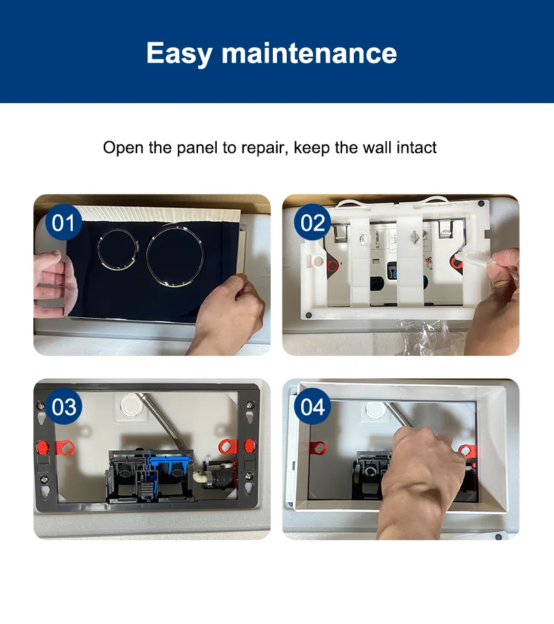 Bathroom Dual Flush Wall Hung Toilet Flushing Wc Concealed Cistern