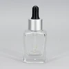clear+Matte silver cap with white rubber bulb