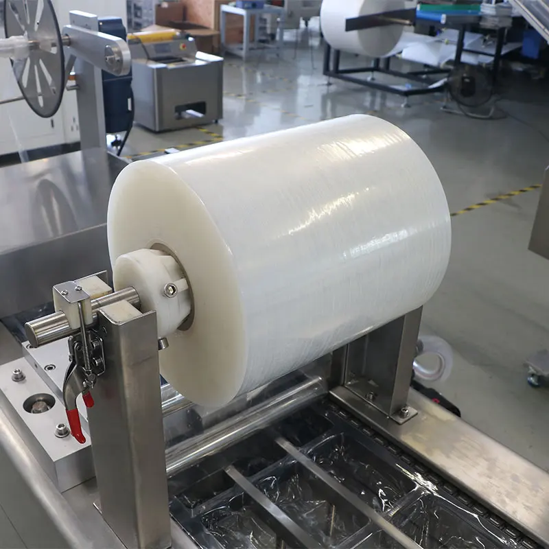 Automatic Thermoforming Food Vacuum Packaging Machine Sausage Meat Stretch Film Packing Machine