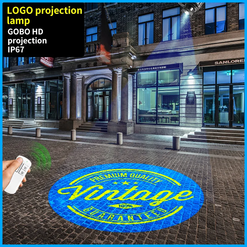 ロゴ広告プロジェクタランプ-GOBO LOGO LEDプロジェクタランプ-50 Wには無料のカスタムパターンが含まれています (?色的) : ロゴ広告プロジェクタランプ-GOBO LOGO LEDプロジェクタ