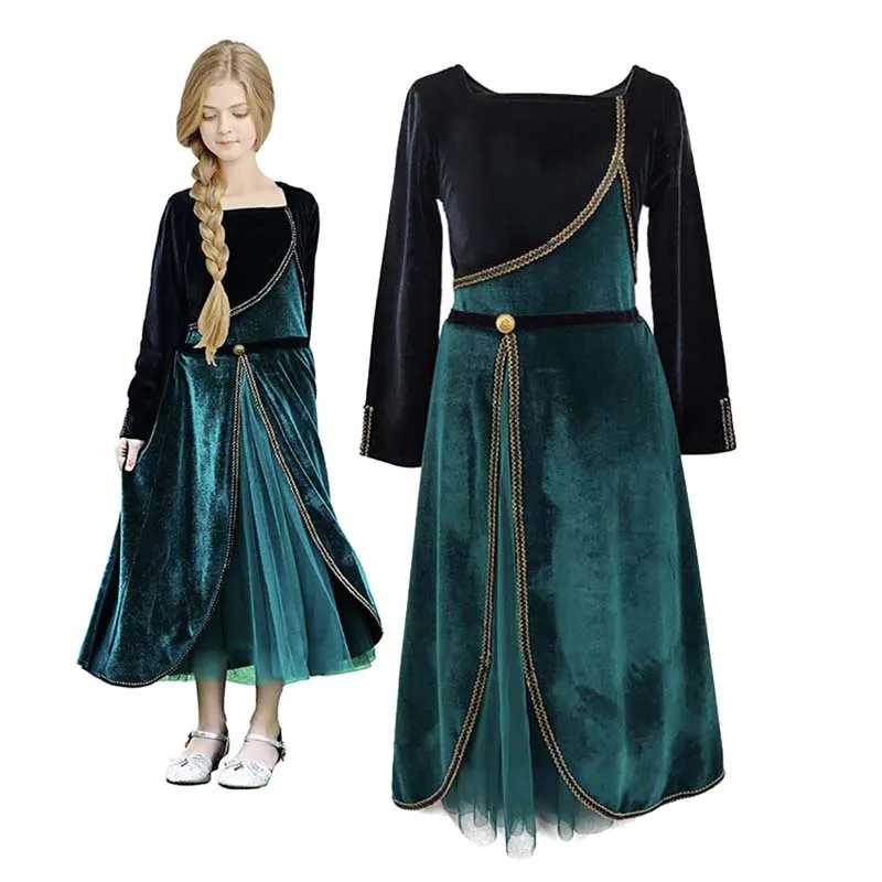 Disfraz De Carnaval Para Niñas Pequeñas,Disfraz De Reina Elsa Y Anna Con  Capa Hcgd-038 - Buy La Reina Elsa Anna Vestido,Los Niños Fiesta De Disfraces  De Halloween De Manga Larga De Terciopelo