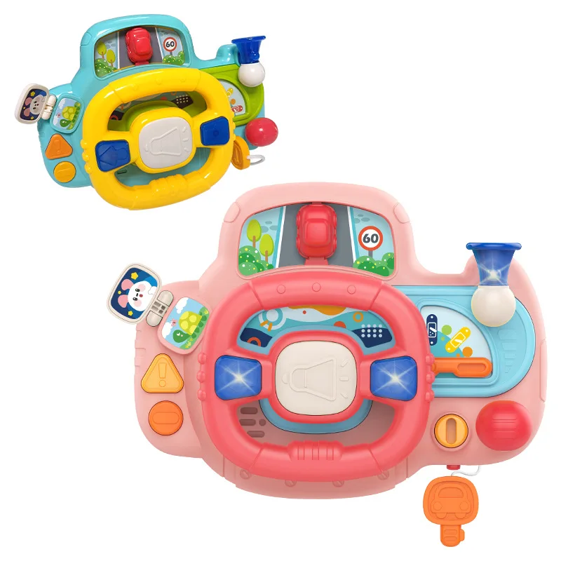 Electric Stimulation Steering Wheel Toy Plastic Baby Driving Toys