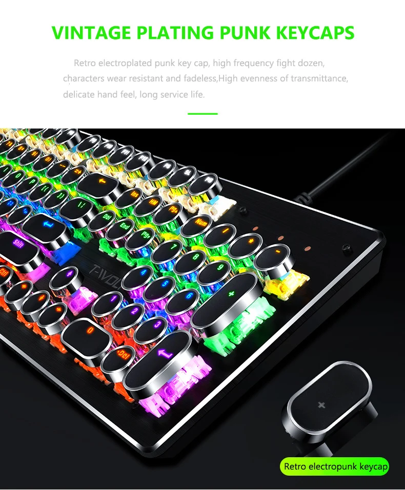 T70 Punkwired RGB Illuminated Gaming Keyboard
