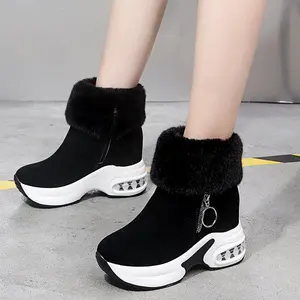 Thick Sole Wholesale Cheap Winter Boots for Women Ankle With Zipper Boots for Women