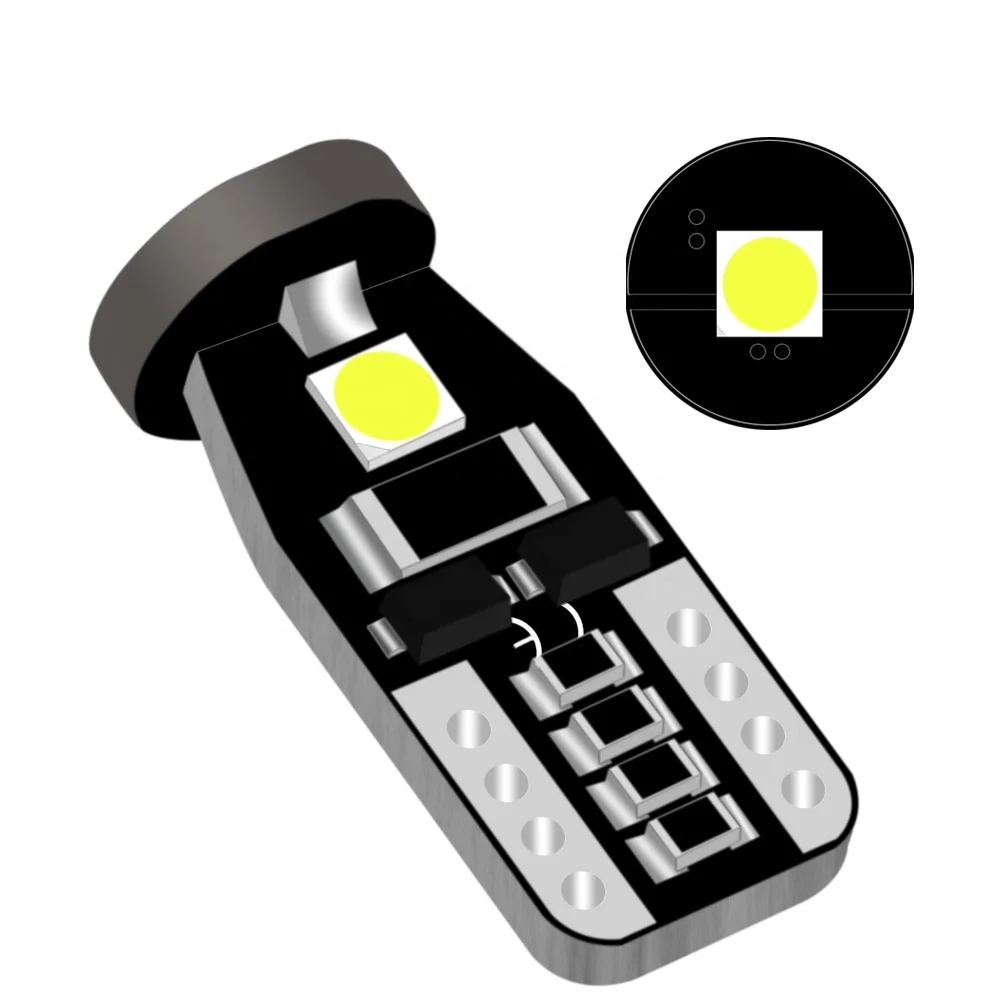 S&D 10x T10 Canbus LED Bulbs – 26SMD 194 W5W 6000K White/Yellow/Blue For Dome Map Lights