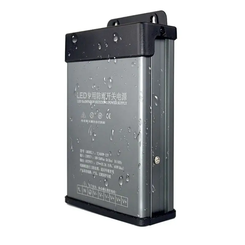 Заводской водонепроницаемый источник питания 12 В 5 А 60 Вт наружный постоянного тока Светодиодный импульсный 120 150 200 300