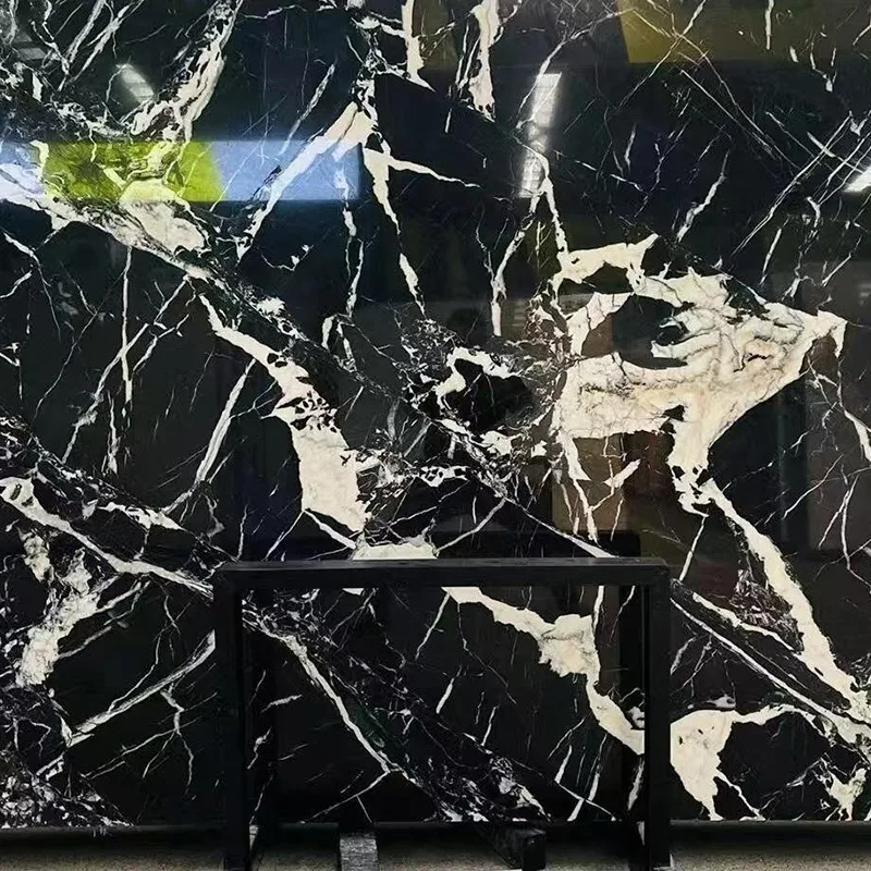 product elegant black marble coffee table natural stone side table home furniture living room dining apartment home office outdoor-4